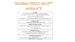 Soutien N°2 sur les EDLCC du second ordre