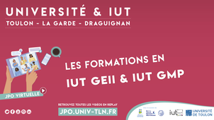 [Orientation TV] Découvrir les formations en IUT GMP et GEII de l'Université de Toulon