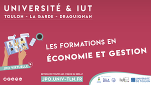 [Orientation TV] Découvrir les formations en Économie - Gestion de l'Université de Toulon