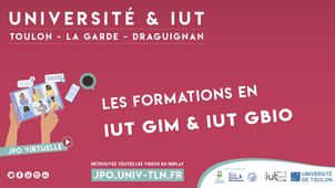 [Orientation TV] Découvrir les formations en IUT Bio et GIM de l'Université de Toulon