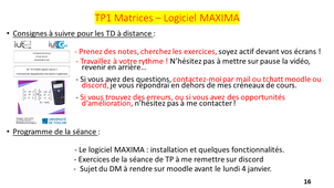TP1-2 : Calculs matriciels de base avec le logiciel MAXIMA