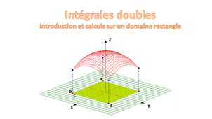 Intégrales doubles : introduction et calculs sur un domaine rectangle.
