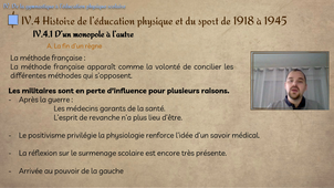 IV.4 Histoire de l’éducation physique et du sport de 1918 à 1945  et IV.5 Pourquoi gymnastique et pas sport à l’école en France avant 1960 ?