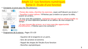 Vidéo 34 : Amphi 13 - Etude complète d'une fonction suite.