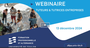 Webinaire Tuteurs entreprises DFPA 13 décembre 2024