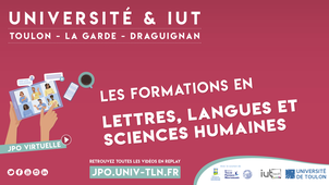 [Orientation TV] Découvrir les formations en Lettres et langues de l'Université de Toulon