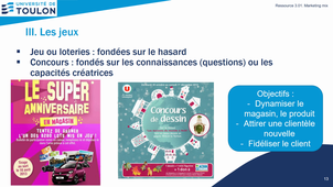Marketing S3 – Chapitre 4.3 et 4. Jeux et offres d’essai