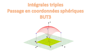 Intégrales triples BUT3 : Passage en coordonnées sphériques