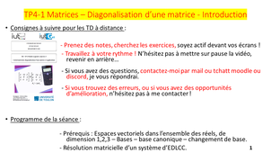 TP4-1 : Introduction à la diagonalisation d'une matrice
