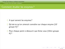 RAB35 - Chapitre 4 - II. Principe des études de Cinétique