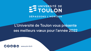 Présentation des voeux de l'Université de Toulon 2022