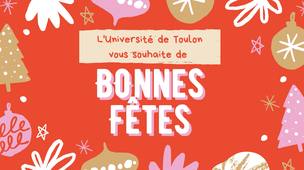 L'Université de Toulon vous souhaite de bonnes fêtes de fin d'années 2020